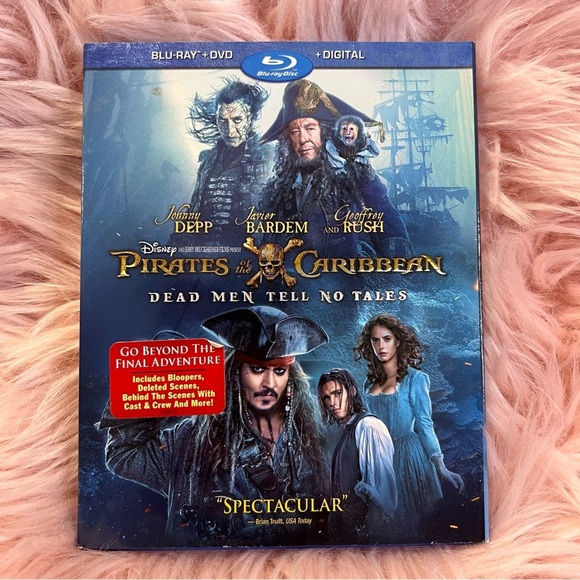Disney Other - Pirates of the Caribbean Dead Man Tell no Tale Disney Blue-Ray and DVD movie